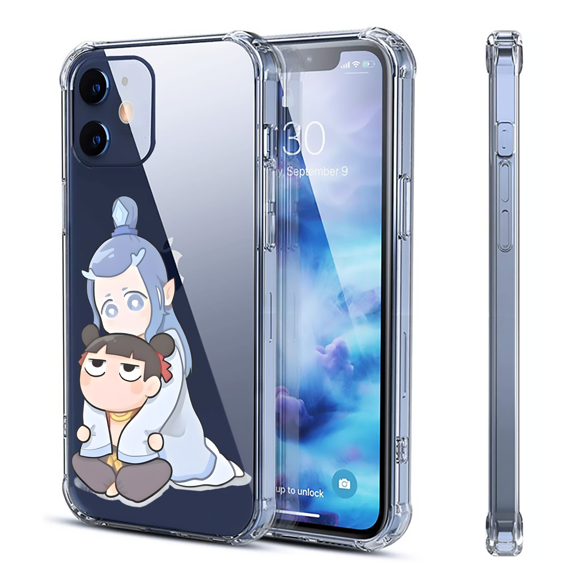 （画像用） Ne Zha 2 ナタ 魔童の大暴れ 【iPhone 12シリーズ対応】透明スマホケース（クリアソフトケース）